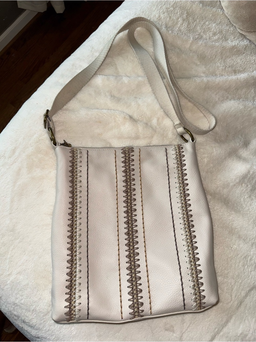 The Sak Cream Crossbody Bag